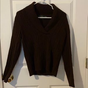 Brown Ralph Lauren Cashmere Sweater